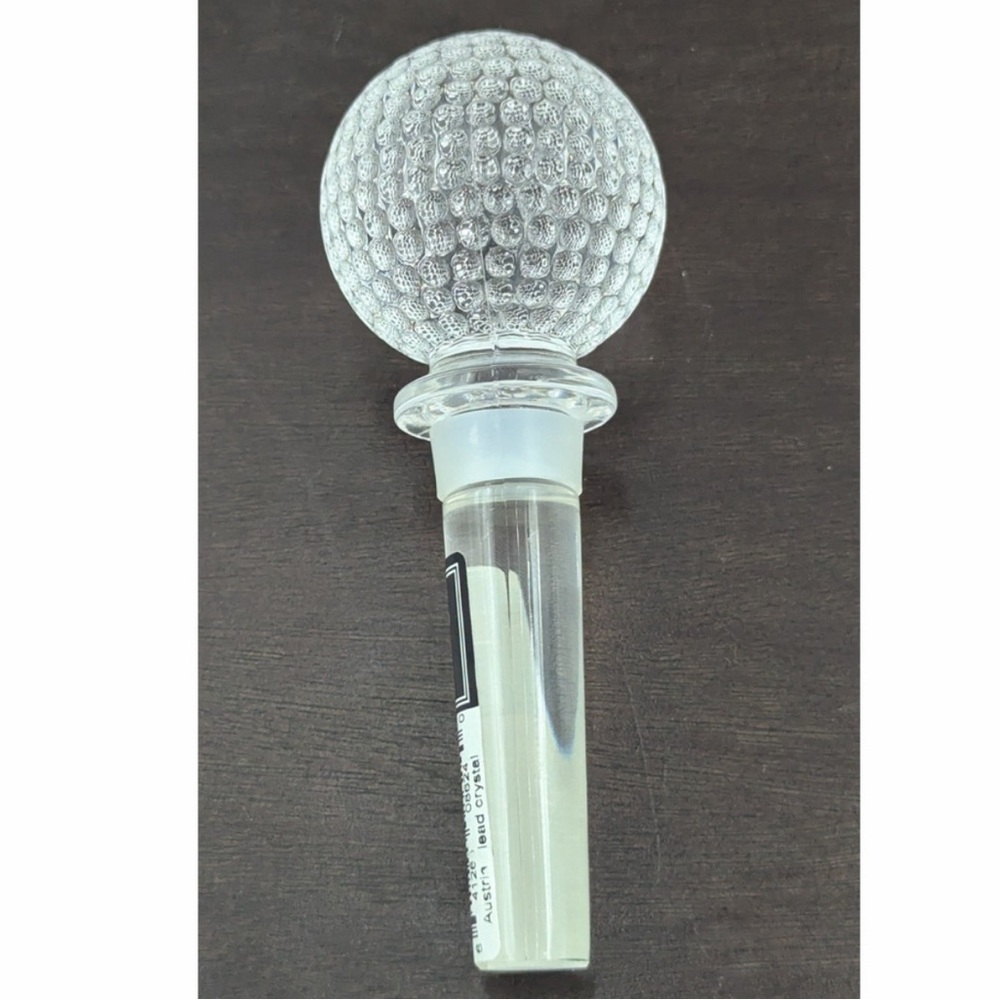 Mikasa Bottle Stopper "Tee Time" Golf Ball T Austrian Lead Crystal